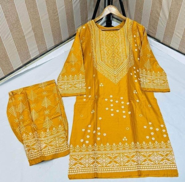 Chunri Print 2pc Stitched Suit