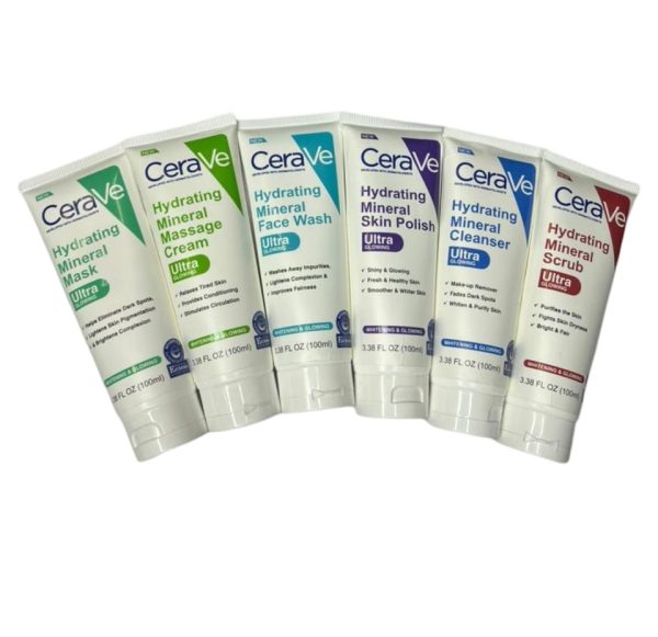 CeraVe Hydrating Mineral Facial Kit, Pack of 6